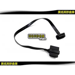 莫名其妙倉庫【3C010 OBDII 一分二長短線】車用 OBD2 薄扁線 公母頭 1分2快速接頭