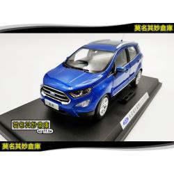 莫名其妙倉庫【BG026 1:18 仿真模型車】18 Ecosport 廣告 藍色 2018新款 原廠 汽車模型